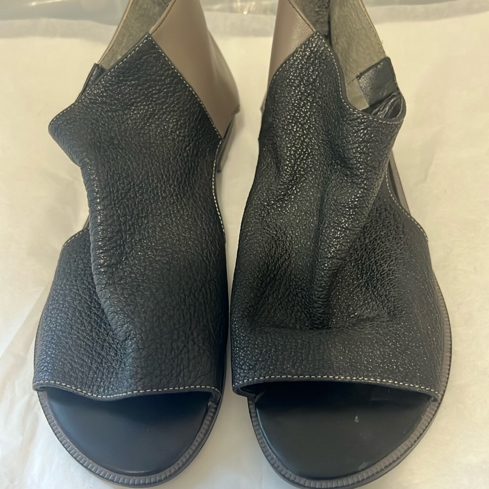 Kelsi Dagger Open Toe Zip Back Sandals